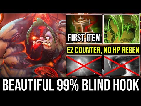 NEW Pudge God 99% Blind Hook Destroyed Mid with Spirit Vessel First Item 27Kills 6300 HP - DotA 2