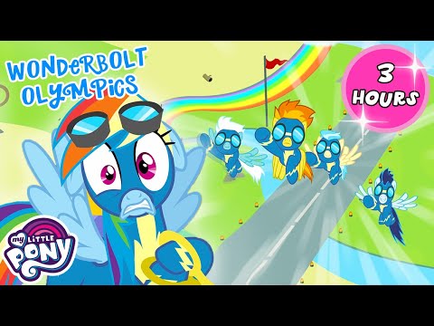 Olimpíadas Wonderbolt🏆🏅🎽⚽ | My Little Pony: A Amizade é Mágica | 3 HORAS
