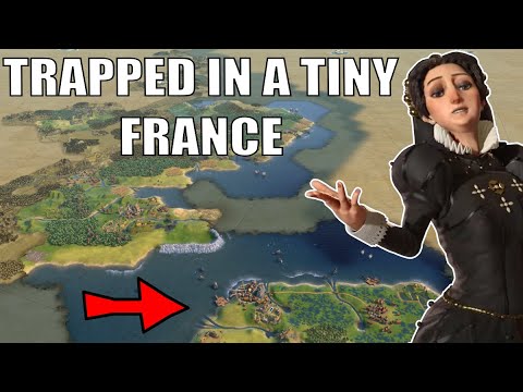 Civ 6 | Using Spies To Beat A Terrible Tiny France Start! (#1 Deity France Civilization VI)