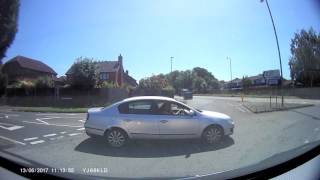 Dashcam footage near accident