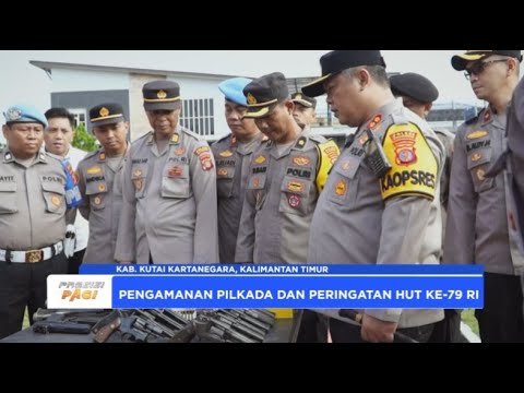 POLRES KUKAR PENGECEKAN KENDARAAN &amp; SENPI JELANG PILKADA &amp; HUT RI