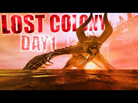 DAY 1 LOST COLONY SOLO ON OFFICIAL SMALL TRIBES! ARK Ascended PvP