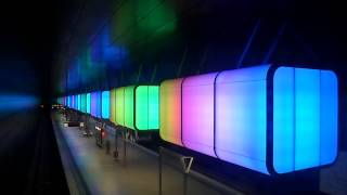 preview picture of video 'Light Show at HafenCity Universität Metro Station'