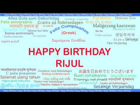 Rijul   Languages Idiomas - Happy Birthday