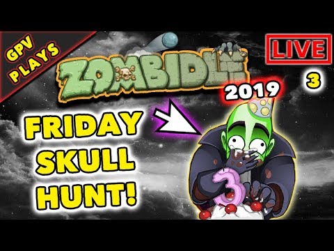 ZOMBIDLE: FRIDAY SKULL HUNT! - Gameplay Walkthrough #3 - (GPV PLAYS)
