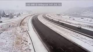 Slick roads, multiple crashes block lanes, force traffic delays in Parleys Canyon