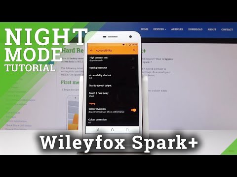 How to Enable Color Inversion in Wileyfox Spark+ - Dark Theme Activation