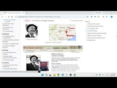 ISE 754 (Fall 2026) 3.1 Overview of Freight Transport