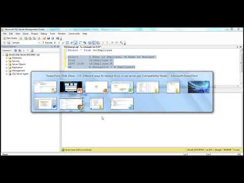 Part 15 Different ways to replace NULL in sql server