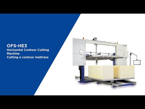 OFS-HE3 Horizontal contour cutting machine - cutting a contour mattress - EN