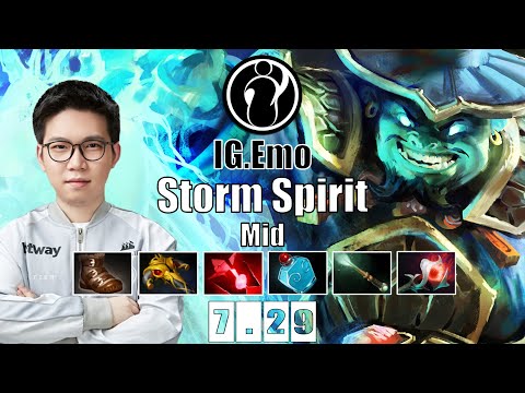 Storm Spirit Mid | IG.Emo | THE GUY WHO "?" ABED | 7.29 Gameplay Highlights