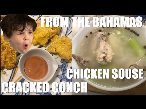 CRACKED CONCH AND CHICKEN SOUSE Recipe from THE BAHAMAS | Cooking with Kids