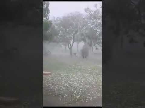 Massive hail fall in Helvecia of Santa Fe province, Argentina 🇦🇷