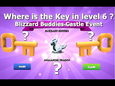 Where is the Key in level 6 ? - Blizzard Buddies Castle Event |  DML