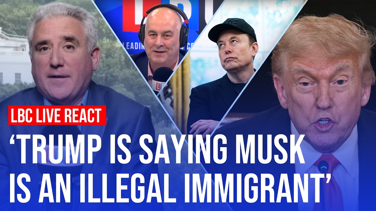 LBC reacts: Musk says Trump is in the Epstein files