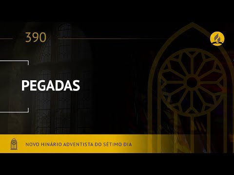 Novo Hinário Adventista • Hino 390 • Pegadas • (Lyrics)