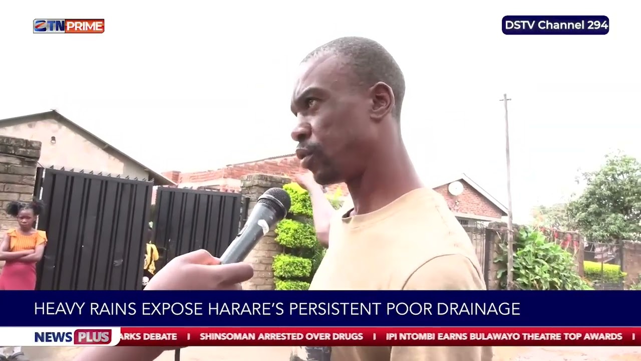 Heavy rains expose Harare's persistent poor drainage.