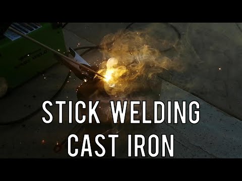 Stick Welding Cast Iron with 7018 Electrodes - Broken Vise Repair