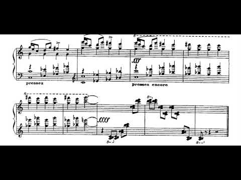 Darius Milhaud - Sonata No. 1 for Piano, Op. 33 (1916) [Score-Video]