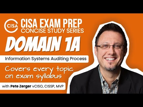 CISA EXAM PREP -  Domain 1A - IS Audit Process Planning