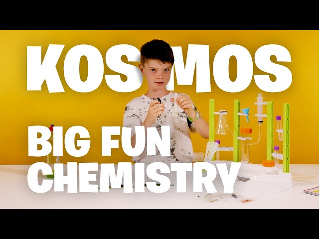 Vídeo relacionado con Kosmos Big Fun Chemistry 645649 - Kit de experimentación para niños a Partir de 8 años, Limo glibbriger, líquidos burbujeantes, Kit de construcción química para niños