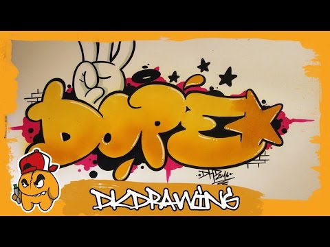 Graffiti Tutorial - How to draw dope graffiti bubble...