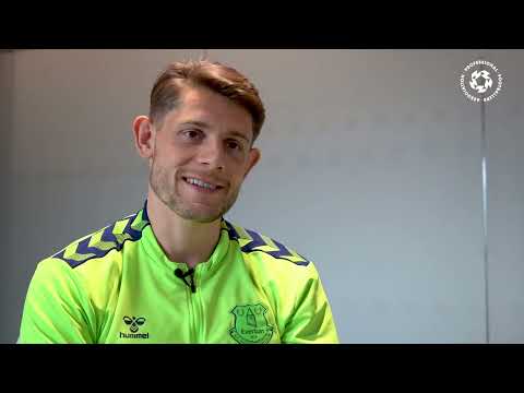Working with players at Everton
