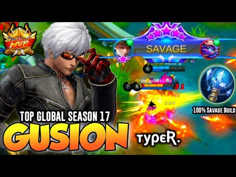 SAVAGE! Gusion Deadly Dagger Combo,Fast Hand | Gusion Gameplay by Typer! | MLBB✓