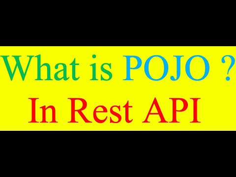 What is Pojo in Rest API