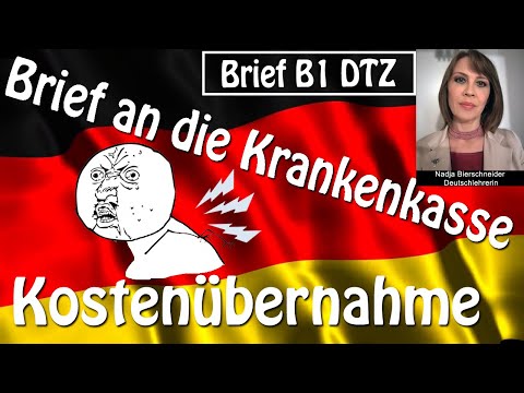 Brief B1 Krankenkasse Kostenübernahme Gesundheitskurs