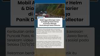 Diduga Panik Dikejar Debt Collector! Agya Putih Tancap Gas hingga Dilempar Helm di Cianjur