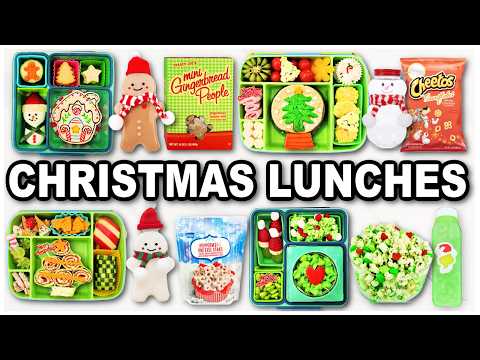 Making SCHOOL LUNCHES & Christmas Treats! 🎄 Easy, Fun & FESTIVE Lunch Ideas