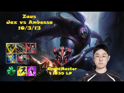🔥 Zeus Jax Top | Korea GrandMaster Solo Queue | Patch 15.7 | League of Legends 🔥
