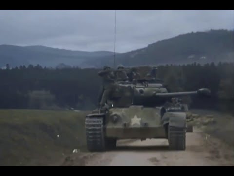 11th Armored Division in Germany April 1945 - Colorized WWII Combat Footage