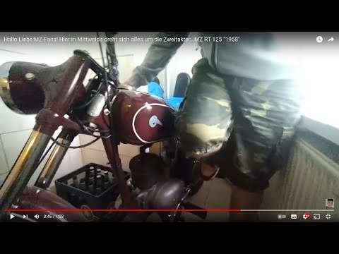 Hallo Liebe MZ-Fans! Hier in Mittweida dreht sich alles um die Zweitakter...MZ RT 125 "1958"