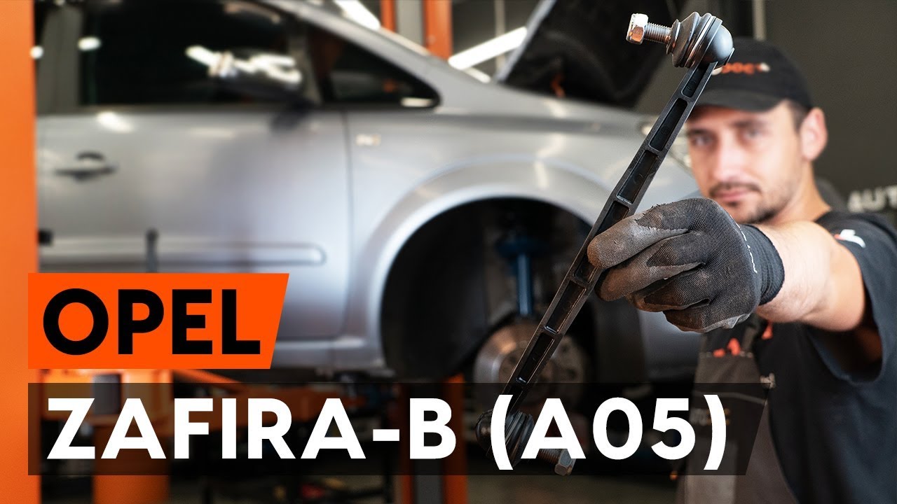 Jak wymienić łącznik stabilizatora przód w Opel Zafira B A05 - poradnik naprawy
