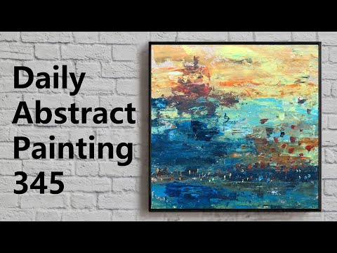Abstract Painting for Beginners | Acrylic | Daily Challenge 345