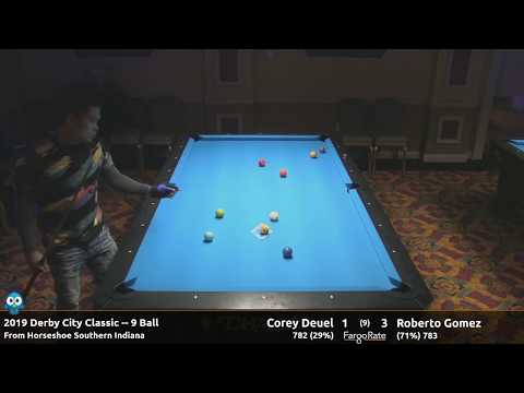 Corey Deuel vs Roberto Gomez - 9 Ball - 2019 Derby City Classic