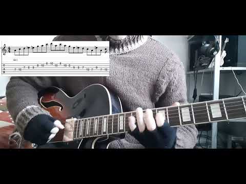 A Blues Scale Box 2 with Triad Targeting Lick (with tabs) - DP's Guitar Encyclopedia