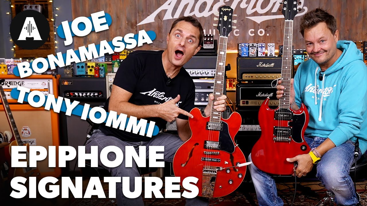 NEW Epiphone Signature Guitars! - Joe Bonamassa & Tony Iommi - YouTube