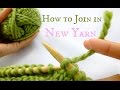 How to Join in new yarn - Easy Knitting tutorial!