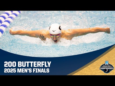 NCAA record men's 200 butterfly | 2025 NCAA swimming championships