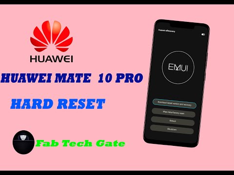 HOW TO HARD RESET HUAWEI MATE 10 PRO  [Factory Reset]
