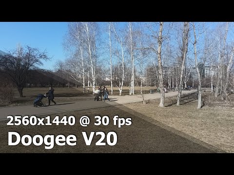 Doogee V20 - QHD (1440p) 30 fps camera video sample