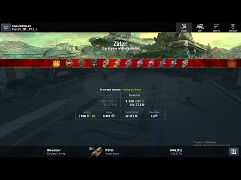 Wot Blitz Fv215b Game play  6k damage master