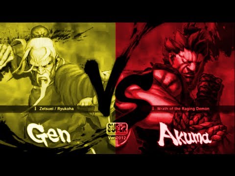 Rakurakubaa [Gen] Vs qal03 [Akuma] SSF4 Arcade Edition 2012 720 HD