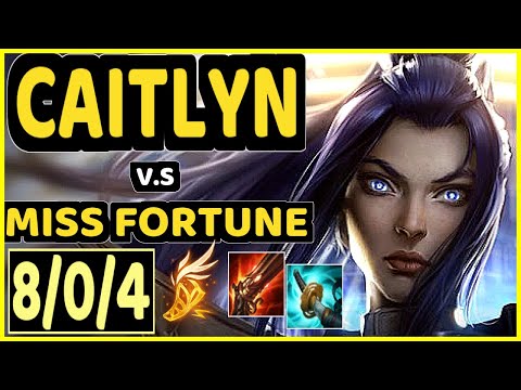 BENJI (CAITLYN) vs MISS FORTUNE - 8/0/4 KDA BOTTOM ADC GAMEPLAY - NA Ranked DIAMOND