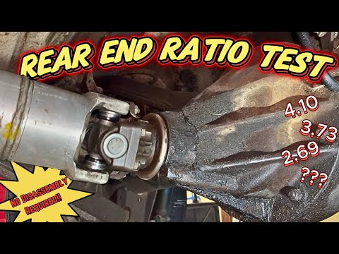 How to Check Your Cars Differential Gear Ratio! Easy!