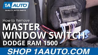 How to Replace Master Window Switch 94-02 Dodge Ram 1500