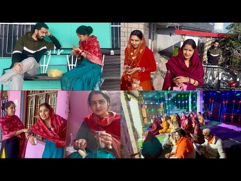 पहली बार पतिदेव शिवरात्री पर मेरे साथ हैं 😍#twins #himachal #village 